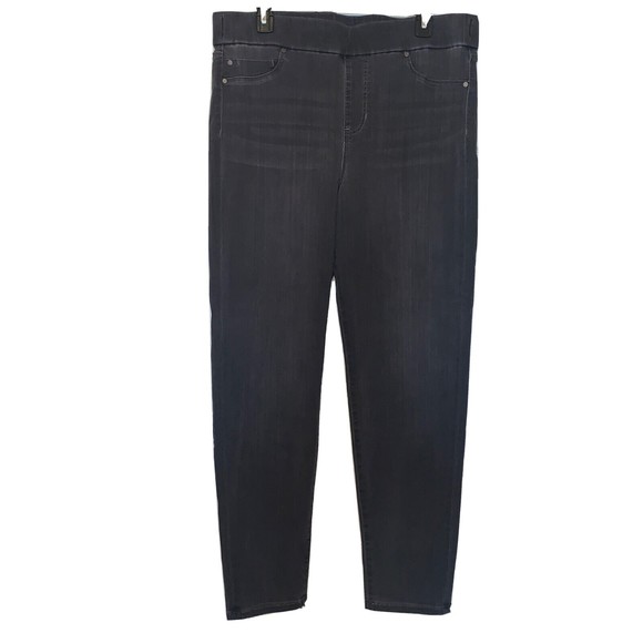 Liverpool Jeans Company Denim - Liverpool Jeans Co Women The High-Rise Ankle Gray Stretch Jeggings Pants Sz 14